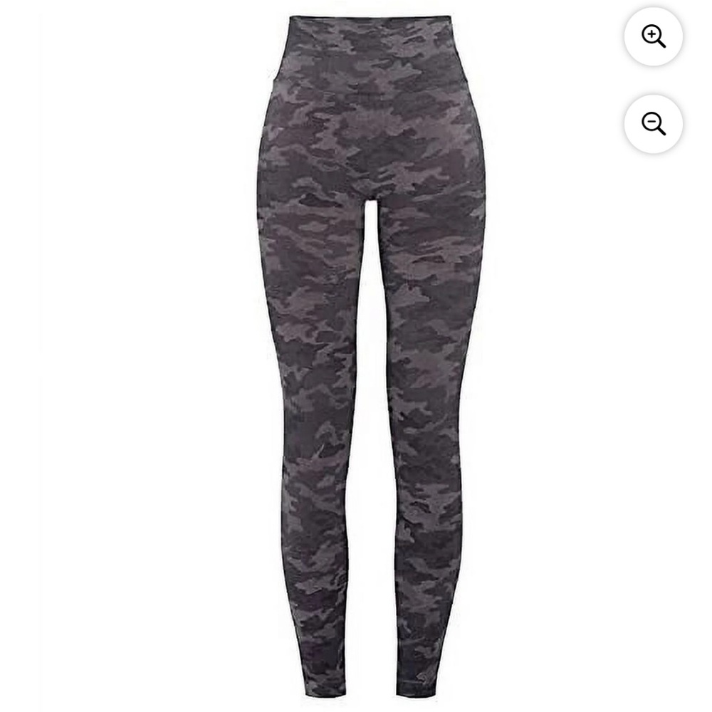SPANX Black Camouflage High-Rise Sculpting Leggings